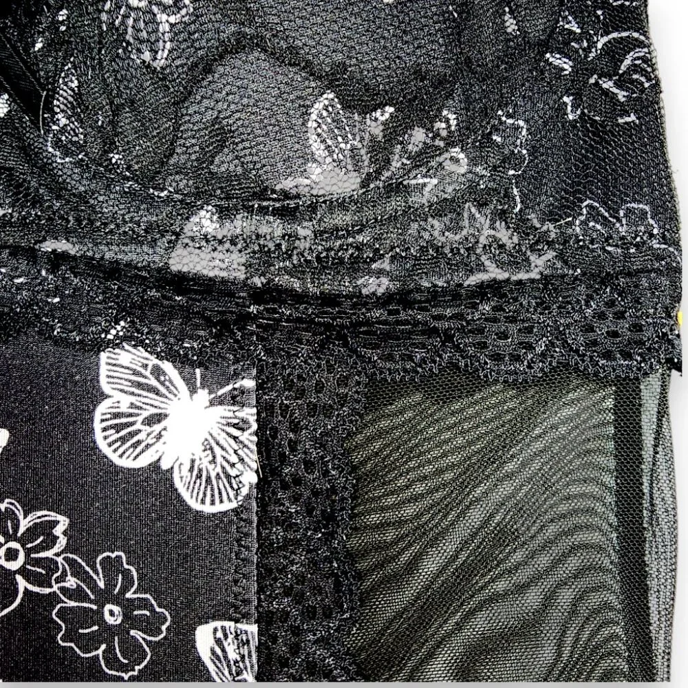 Jessica Simpson intimates Babydoll Lingerie- SMALL- Black & White- Women's